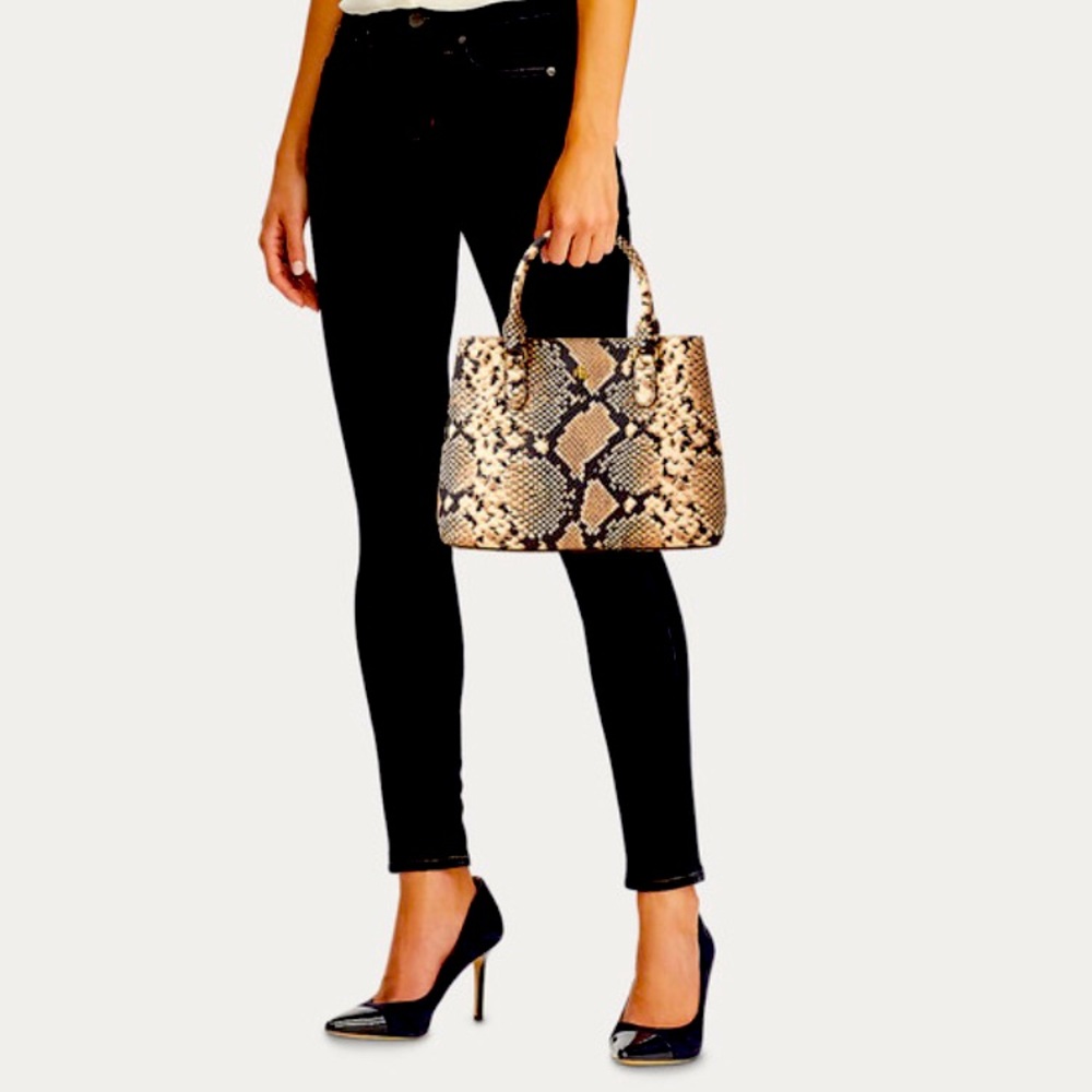 NEW Lauren Ralph Lauren Mini Marcy Leather Tote